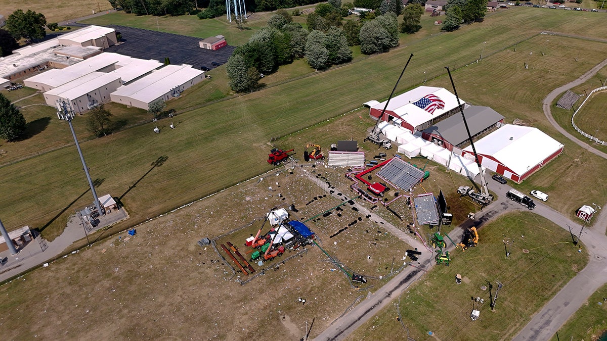 The Butler Farm Show, tempat kampanye calon presiden dari Partai Republik, mantan Presiden Donald Trump