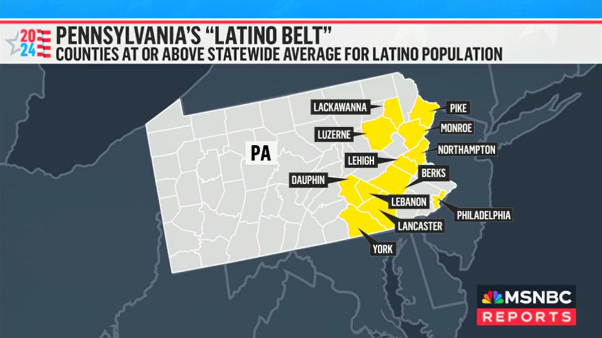 Grafik yang dibagikan oleh MSNBC