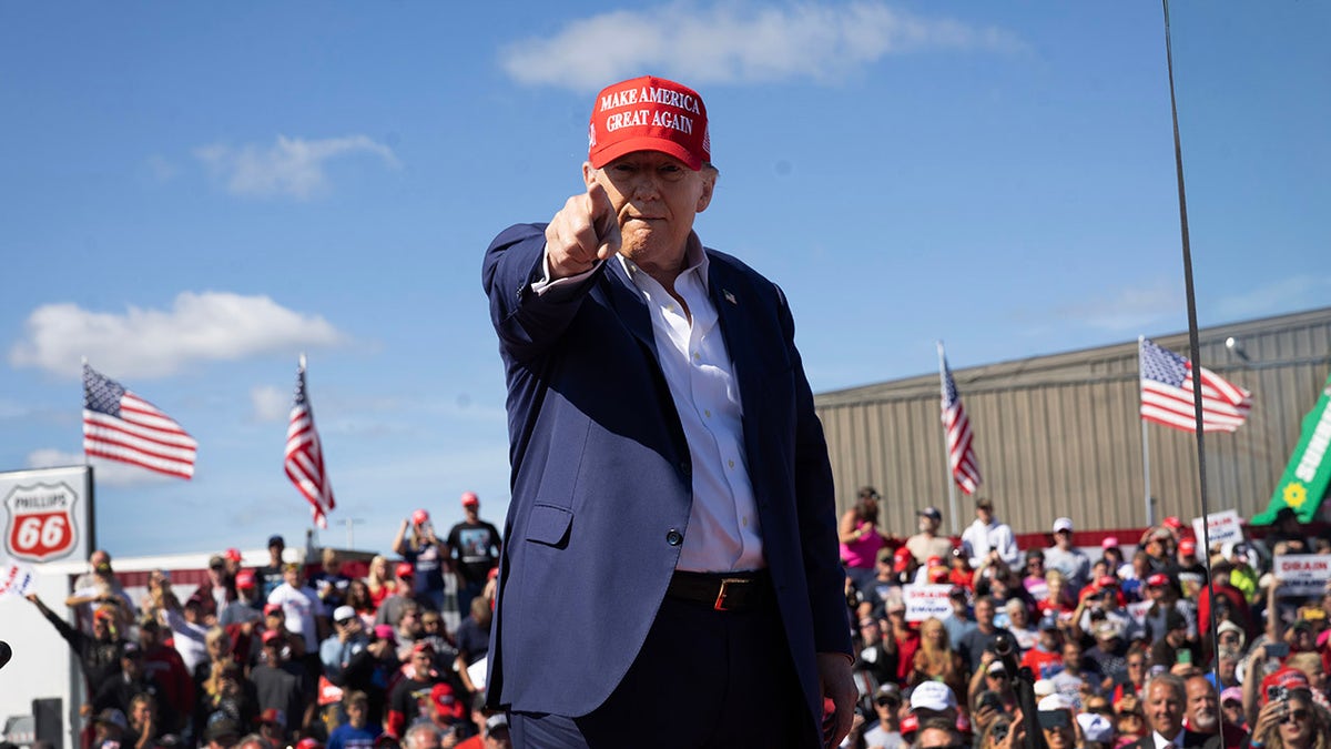 Trump pada rapat umum di Wisconsin