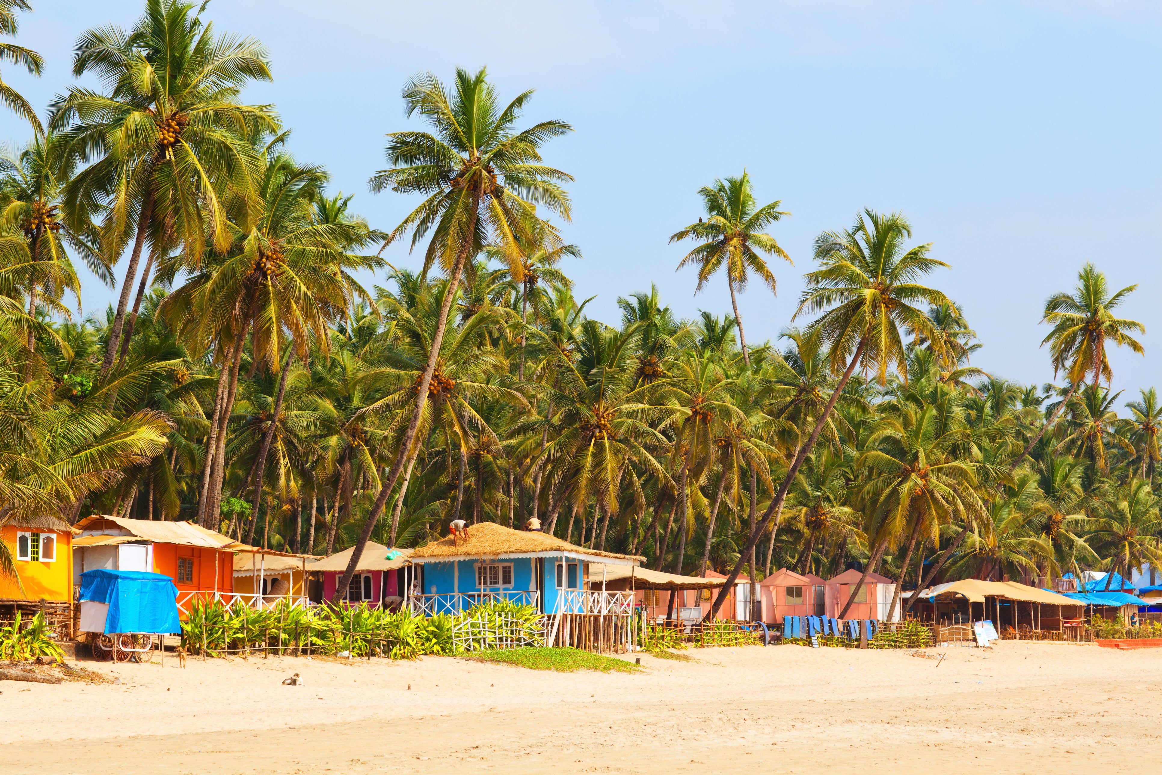 Pantai Palolem di Goa, India