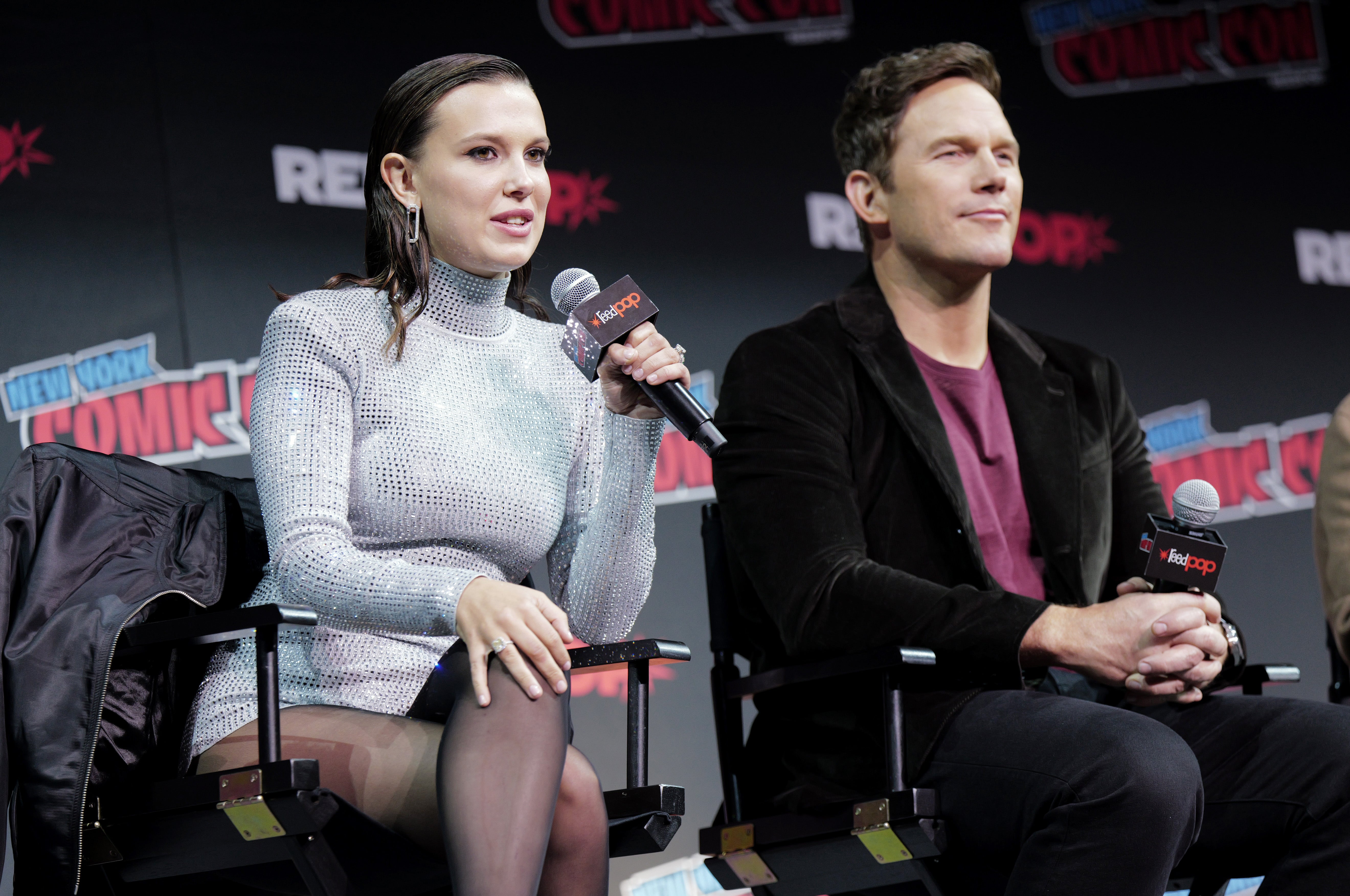 Chris Pratt menyebut lawan mainnya Millie Bobby Brown 'luar biasa'