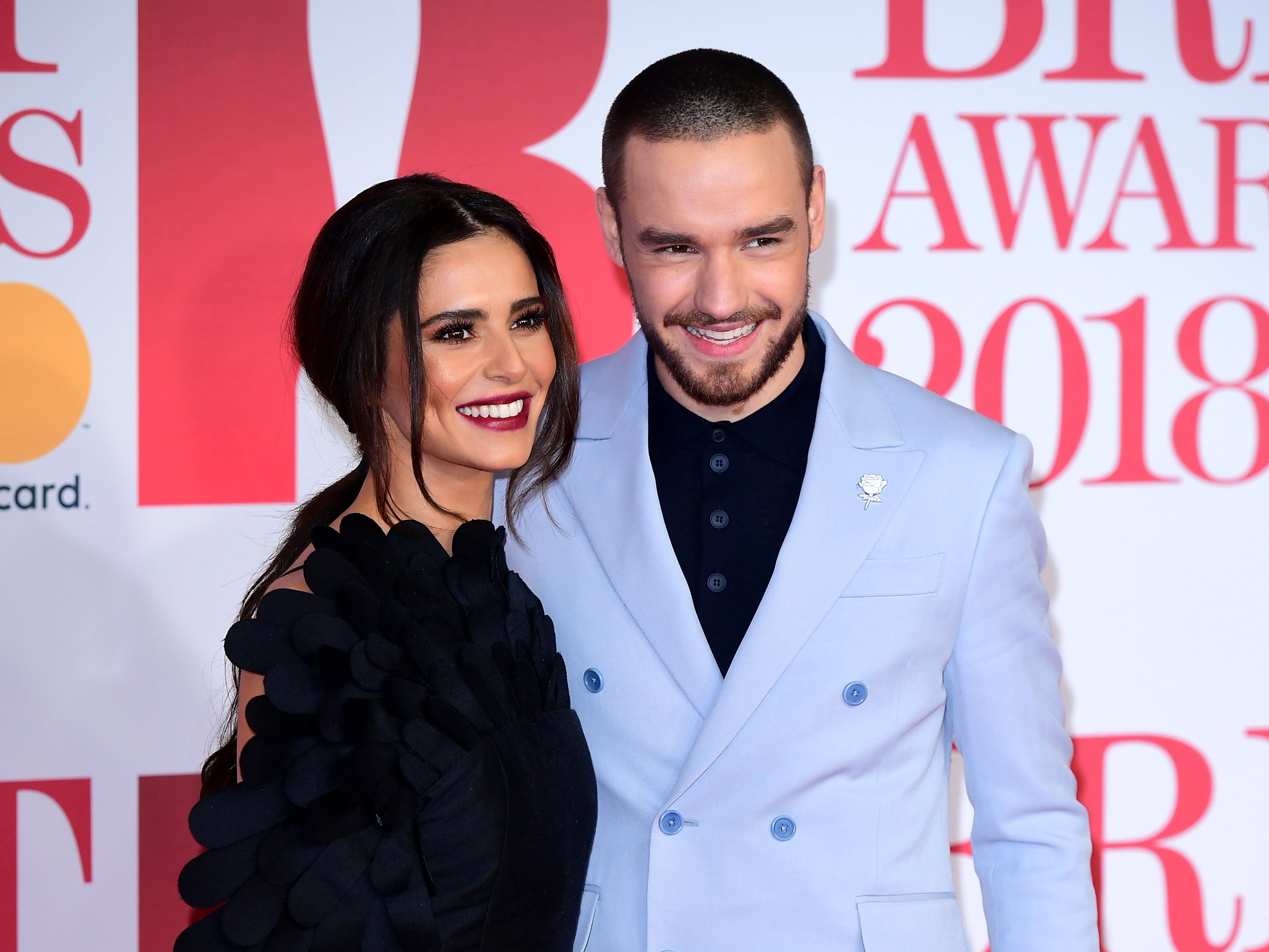 Cheryl dan Liam Payne menghadiri Brit Awards pada tahun 2018