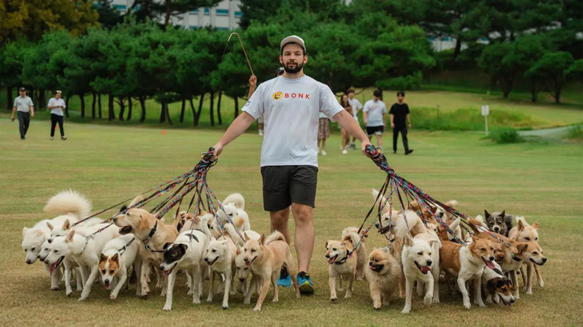 Michelle Ruddy mengajak anjing jalan-jalan – Indian India TV