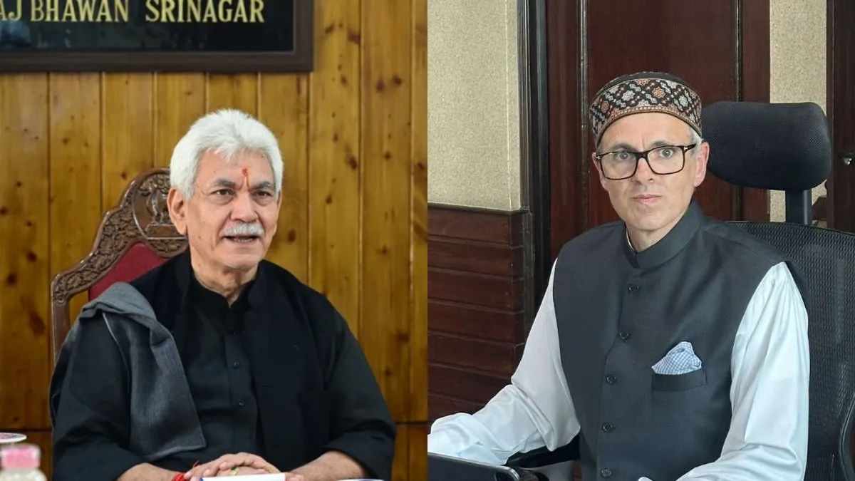 Letnan Gubernur Manoj Sinha dan Ketua Menteri Omar Abdullah - India India TV