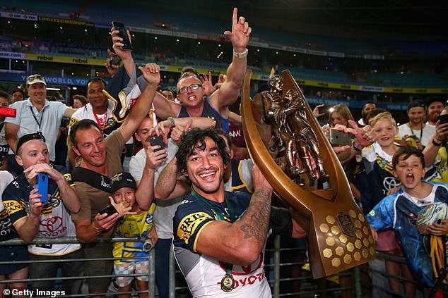 Idola juara North Queensland Cowboys Johnathan Thurston Coolwell