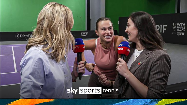 Aryna Sabalenka mendobrak gawang Sky Sports