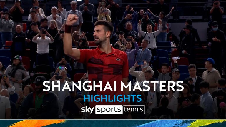 Cuplikan pertandingan semifinal Shanghai Masters antara Novak Djokovic dan Taylor Fritz.