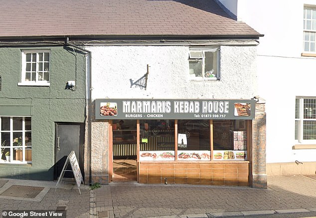 Rumah Kebab Marmaris di Abergavenny, Wales