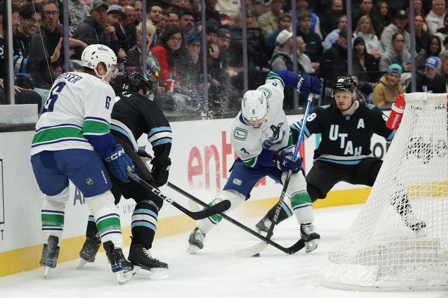 NHL: Vancouver Canucks di Utah