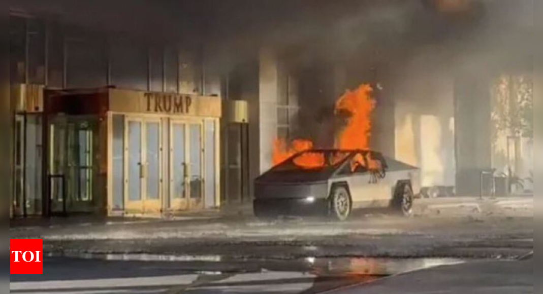 Ledakan Tesla Cybertruck: Satu orang tewas, tujuh orang terluka saat Tesla Cybertruck yang membawa petasan meledak di dekat Trump Hotel Ledakan Tesla Cybertruck: Satu orang tewas, tujuh orang terluka saat Tesla Cybertruck yang membawa petasan meledak di dekat Trump Hotel