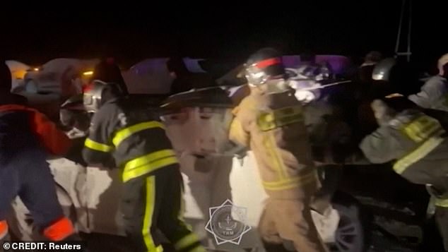 20 orang terluka dalam kecelakaan besar di jalan raya Astana-Petropaval