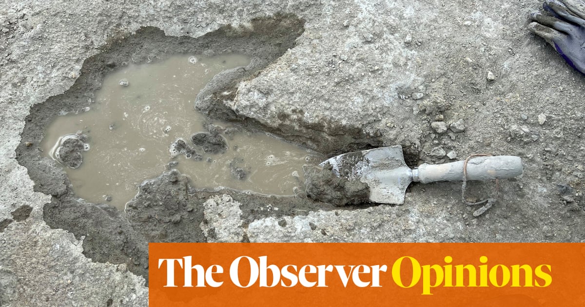 Saya hanya bisa melihat dinosaurus berenang melalui lumpur Cotswold | Mike Pitt