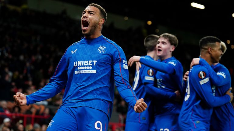 Cyrus Day mengira dia telah mendapatkan poin untuk Rangers melawan Manchester United akhir