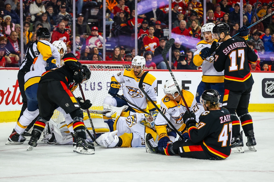 Hattrick Ryan O’Reilly mendorong Predator melewati Flames Hattrick Ryan O’Reilly mendorong Predator melewati Flames