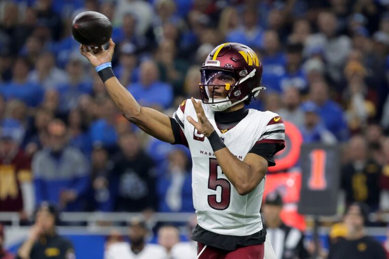 Jayden Daniels and the Commanders mengejutkan unggulan teratas Lions 45-31 untuk mencapai perebutan gelar NFC