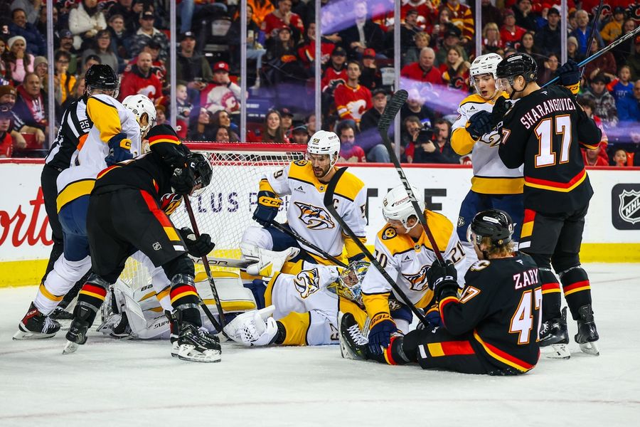 NHL: Predator Nashville di Calgary Flames