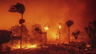 Jumlah korban tewas akibat kebakaran hutan di Los Angeles meningkat menjadi 25 orang; Tornado api menimbulkan ancaman: konsekuensi utama