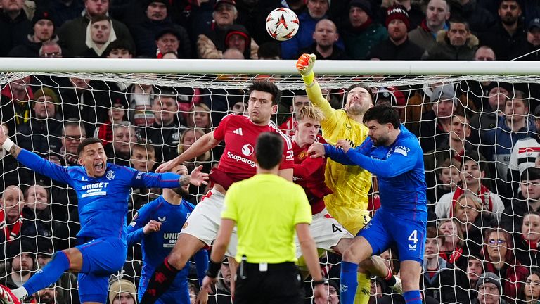 Jackec Butland, Man Utd Against Rangers