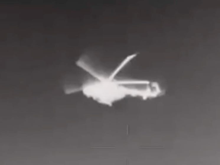 Ukraina mengatakan drone laut bersenjatakan rudal yang tidak biasa telah menembak jatuh beberapa helikopter Rusia di Laut Hitam