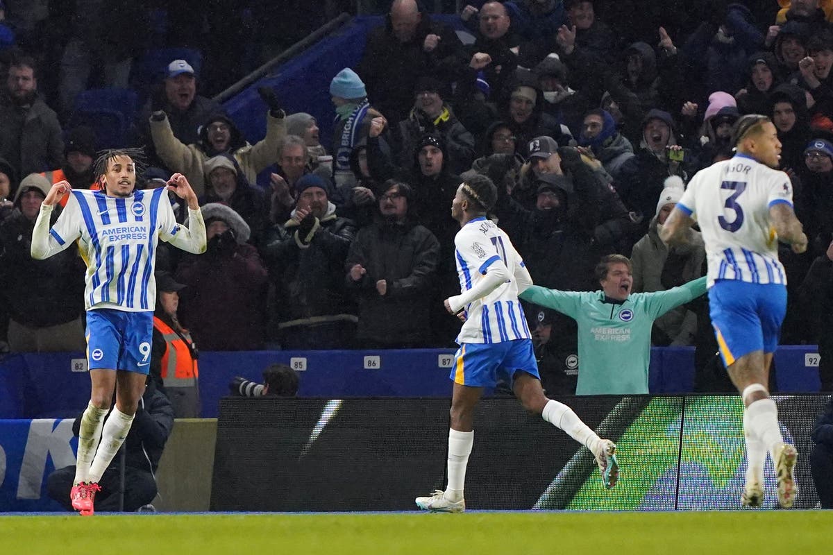 Joao Pedro mengamankan harapan gelar Arsenal saat Brighton memperoleh satu poin Joao Pedro mengamankan harapan gelar Arsenal saat Brighton memperoleh satu poin
