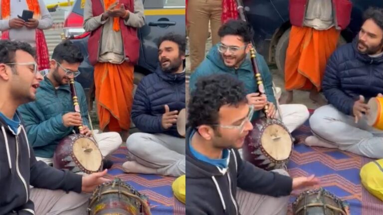 Mahakumbh: Keponakan Perdana Menteri Modi menyanyikan bhajan bersama teman-temannya di Mahakumbh, orang-orang menari setelah menonton video