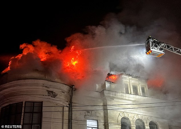 Serangan Rusia di Ukraina pada 5 Februari 2025 di Kharkiv, Ukraina