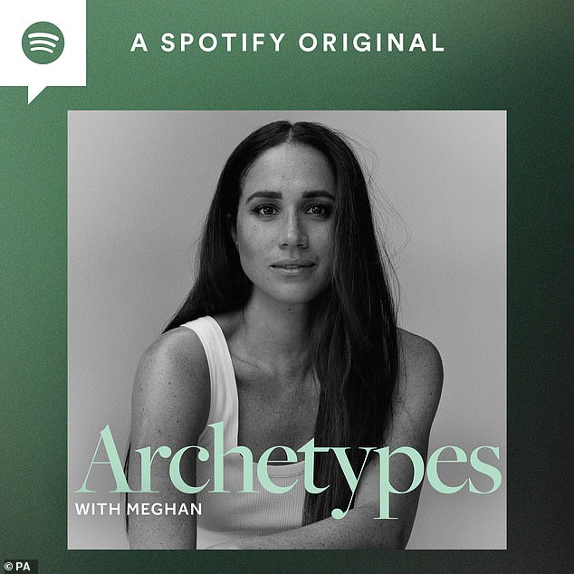 Bidikan Meghan, 43, adalah gambar yang sama yang digunakan oleh Duchess untuk mempromosikan podcast Architypes di Spotifi