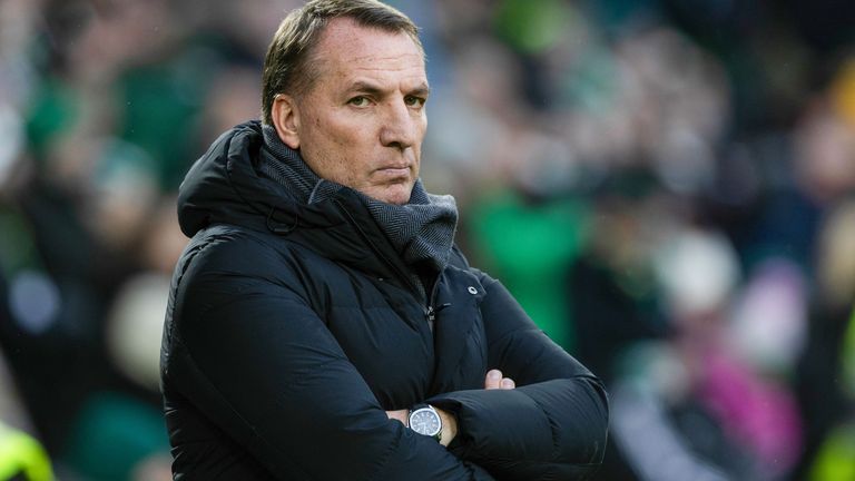 Glasgov, Skotlandia - 05 Januari: Manajer Celtic Brendan Rodgers selama pertandingan Liga Premier William Hill antara Celtic dan St. (Foto: Grup Craig Williamson / SNS)